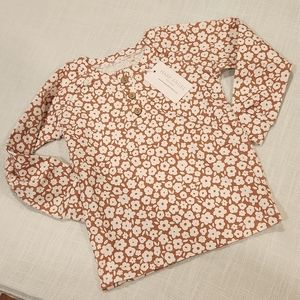 Floral henley shirt
